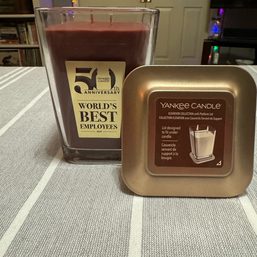 RARE 2019 Yankee Candle Elevation Amaretto Apple 50th Anniversary Best Employees